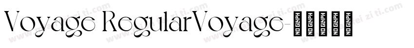 Voyage RegularVoyage字体转换